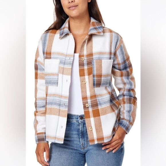 C&C California Ali Heavyweight Flannel Shacket L - Picture 1 of 7